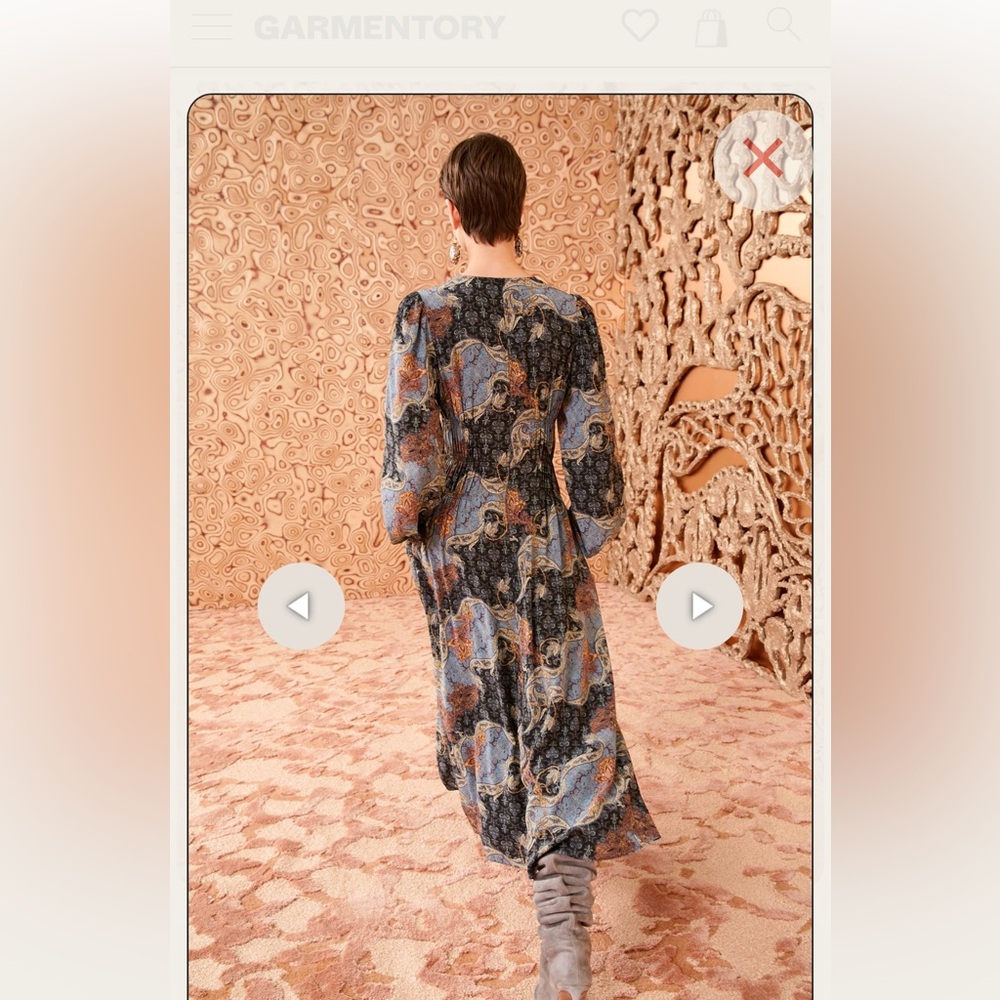 Ulla Johnson Paisley Long Sleeve Dress - Picture 11 of 15